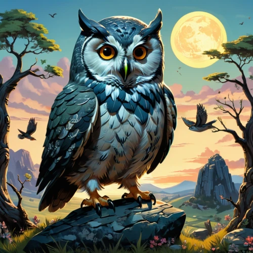 owl background,owl art,owl nature,owl,owl-real,large owl,hedwig,owl pattern,owl drawing,owls,owlet,boobook owl,kawaii owl,sparrow owl,siberian owl,owlets,great gray owl,world digital painting,couple boy and girl owl,halloween owls,Illustration,Retro,Retro 12