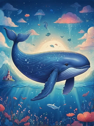 blue whale,dolphin background,little whale,whale,pot whale,giant dolphin,whales,baby whale,humpback whale,dolphin-afalina,oceanic dolphins,cetacea,cetacean,delfin,dolphin,orca,dusky dolphin,dolphinarium,a flying dolphin in air,whale calf,Illustration,Realistic Fantasy,Realistic Fantasy 02