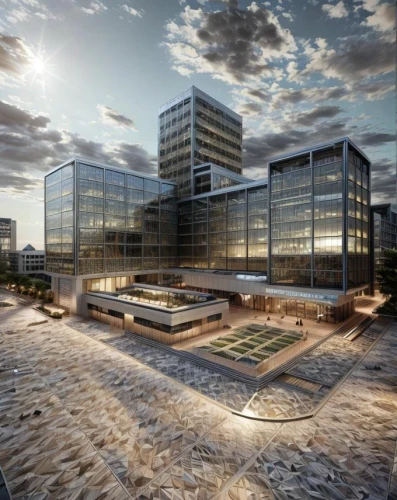 modern office,company headquarters,office buildings,office building,new building,corporate headquarters,glass facade,new city hall,biotechnology research institute,business centre,company building,offices,3d rendering,glass building,hoboken condos for sale,modern building,hongdan center,solar cell base,parking lot under construction,espoo