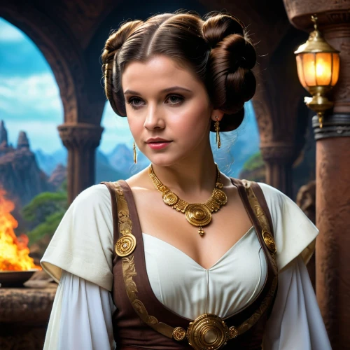 princess leia,princess sofia,tiana,cinderella,disney rose,daisy jazz isobel ridley,princess anna,magnificent,princess' earring,a princess,updo,enchanting,princess,disney,romantic portrait,snow white,celtic queen,daisy,solo,cg artwork,Photography,General,Fantasy