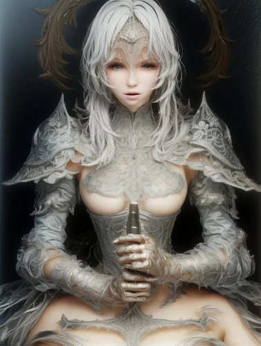 female doll,white rose snow queen,doll figure,artist doll,marionette,silver,silvery,painter doll,cloth doll,porcelain dolls,pale,ice queen,angel figure,the snow queen,suit of the snow maiden,pierrot,clay doll,designer dolls,humanoid,white lady