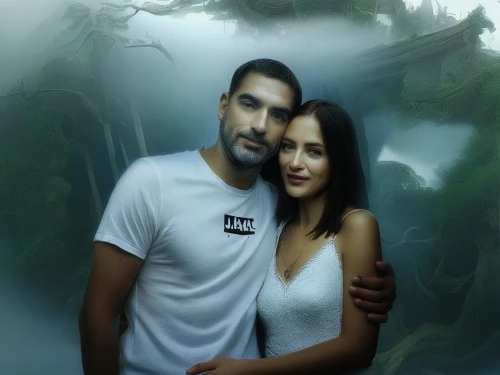 world digital painting,fantasy picture,love in the mist,portrait background,beautiful couple,photo manipulation,romantic portrait,photomanipulation,forest background,photo painting,love background,underwater background,image manipulation,custom portrait,love couple,in photoshop,photomontage,arabic background,picture design,digital art,Photography,Black and white photography,Black and White Photography 07