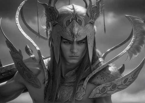 male elf,kos,loki,dark elf,daemon,elven,poseidon god face,yi sun sin,shiva,vax figure,warlord,lokportrait,dragon li,fantasy warrior,shaman,oryx,alien warrior,headpiece,sea god,fantasy portrait,Photography,General,Realistic