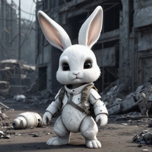 white rabbit,thumper,peter rabbit,gray hare,white bunny,jack rabbit,rabbit,bunny,little rabbit,wood rabbit,no ear bunny,jackrabbit,rabbits,dwarf rabbit,rebbit,little bunny,domestic rabbit,pubg mascot,european rabbit,deco bunny,Conceptual Art,Fantasy,Fantasy 33