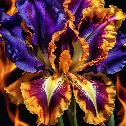 fire flower,flame flower,fire lily,iris,purple parrot tulip,irises,swamp iris,dancing flames,colorful flowers,flame lily,canna lily,purple irises,flowers png,torch lilies,fire-star orchid,flame vine,violet tulip,passion bloom,flower of passion,colorful floral,Photography,Artistic Photography,Artistic Photography 09