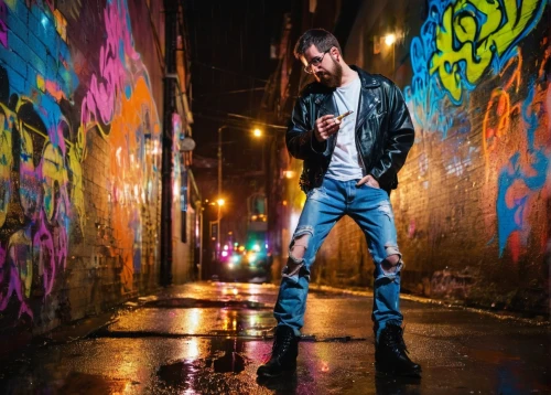 jeans background,photo session at night,denim background,alleyway,grunge,alley,urban,lightpainting,toronto,light paint,light painting,jean jacket,walking in the rain,streets,city lights,graffiti,denims,denim jeans,night photography,portrait background,Conceptual Art,Oil color,Oil Color 23