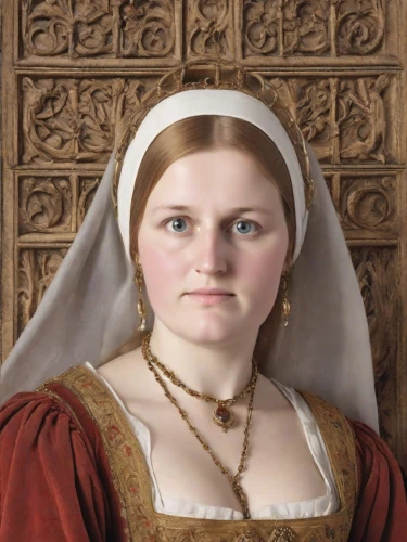 portrait of christi,tudor,portrait of a girl,angel moroni,portrait of a woman,the prophet mary,gothic portrait,mary 1,girl in a historic way,cepora judith,the magdalene,elizabeth i,young woman,the girl's face,aubrietien,saint therese of lisieux,joan of arc,holbein,eufiliya,woman's face,Photography,Commercial