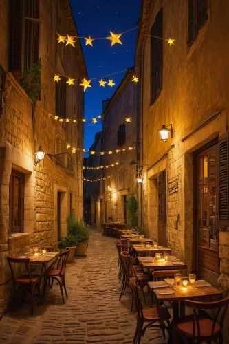 volterra,tuscan,medieval street,aix-en-provence,montepulciano,puglia,italy,modena,tuscany,bistro,alghero,a restaurant,castelmezzano,sicilian cuisine,provence,matera,patio,ferrara,apulia,the cobbled streets,Illustration,Realistic Fantasy,Realistic Fantasy 27