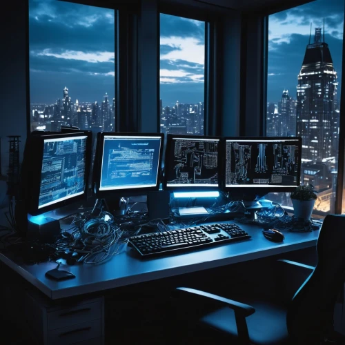 trading floor,computer room,control center,night administrator,stock trader,computer workstation,control desk,modern office,computer desk,day trading,working space,stock exchange broker,the server room,cyber crime,securities,dispatcher,banking operations,crypto mining,monitors,desktop computer,Photography,Black and white photography,Black and White Photography 08