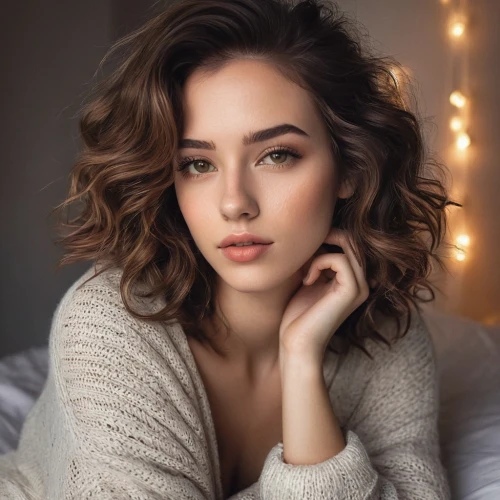 romantic portrait,romantic look,cg,beautiful young woman,girl portrait,woman portrait,model beauty,young woman,portrait photography,hazel,pretty young woman,cardigan,curly brunette,daisy rose,beautiful face,attractive woman,virginia rose,portrait background,girl in bed,danila bagrov,Photography,Documentary Photography,Documentary Photography 18