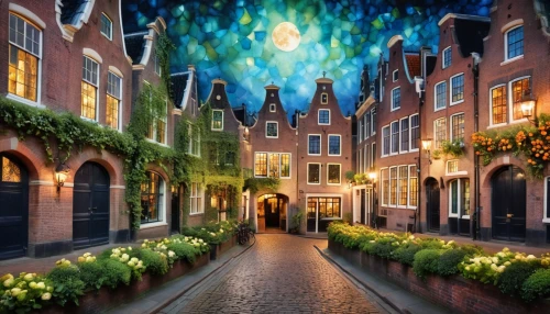 amsterdam,delft,utrecht,hamburg,netherlands,lübeck,bremen,christmas landscape,world digital painting,medieval street,belgium,speicherstadt,the netherlands,groningen,fantasy picture,beautiful buildings,copenhagen,düsseldorf,bruges,old linden alley,Photography,General,Cinematic