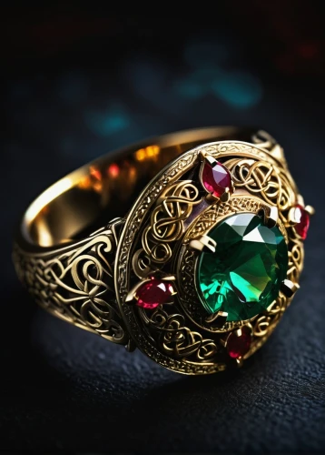 ring with ornament,colorful ring,ring jewelry,pre-engagement ring,golden ring,wedding ring,engagement ring,cuban emerald,nuerburg ring,finger ring,precious stone,ring,wedding band,fire ring,circular ring,gold rings,lord who rings,engagement rings,solo ring,gold jewelry,Illustration,Realistic Fantasy,Realistic Fantasy 25