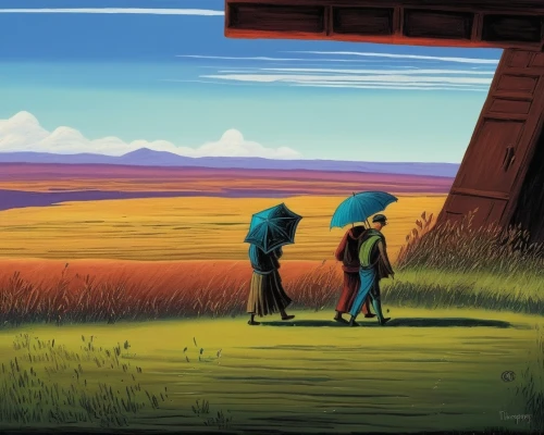 farm background,emara,flcl,background image,caminos,cartoon video game background,landscape background,travelers,konietzko,explorers,couple silhouette,studio ghibli,pilgrims,backgrounds,girl and boy outdoor,straw field,visitors,vintage couple silhouette,layton,background screen,Illustration,American Style,American Style 12