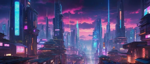 cybercity,fantasy city,metropolis,futuristic landscape,cityscape,cyberpunk,cybertown,colorful city,microdistrict,cyberia,coruscant,kinkade,cityzen,dystopian,futuristic,areopolis,kabukiman,synth,tokyo city,city at night,Illustration,Abstract Fantasy,Abstract Fantasy 11