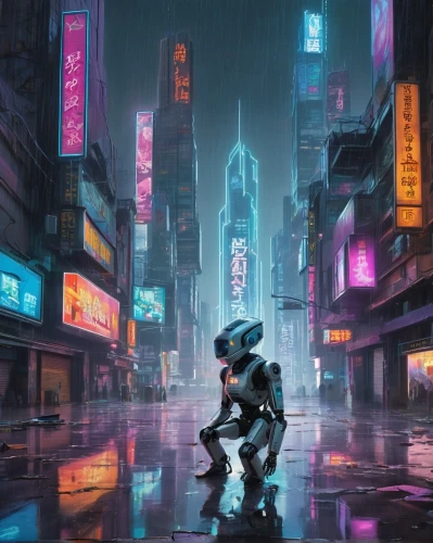 cyberpunk,cybercity,shinjuku,cybertown,bladerunner,shanghai,futuristic,brum,fox in the rain,tokyo city,akira,dystopian,cityscape,tokyo,walking in the rain,cyberworld,guangzhou,dystopias,kowloon,polara,Illustration,Abstract Fantasy,Abstract Fantasy 23