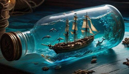 message in a bottle,waterglobe,galleon,sea sailing ship,sailing ship,sailing ships,glass jar,assails,sail ship,fantasy picture,pirate treasure,crystal ball-photography,caravel,shipwrecked,ghost ship,lightships,poison bottle,galleons,bottled,sunken ship,Photography,General,Natural