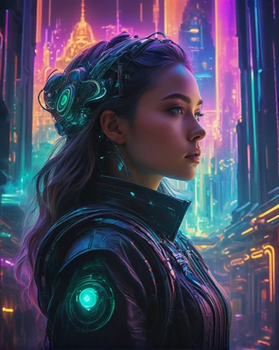 cg artwork,fantasy portrait,cyberpunk,sci fiction illustration,nebula guardian,jaya,echo,aurora,futuristic,valerian,world digital painting,aura,portrait background,fantasy picture,the enchantress,katniss,fantasia,solo,metropolis,nova,Illustration,Abstract Fantasy,Abstract Fantasy 07