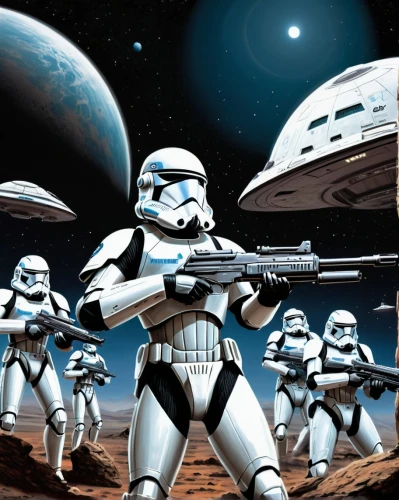 storm troops,stormtrooper,cg artwork,overtone empire,starwars,star wars,patrols,troop,task force,federal army,imperial,laser guns,droids,sci fiction illustration,empire,clone jesionolistny,sci fi,force,patrol,pathfinders,Conceptual Art,Sci-Fi,Sci-Fi 20