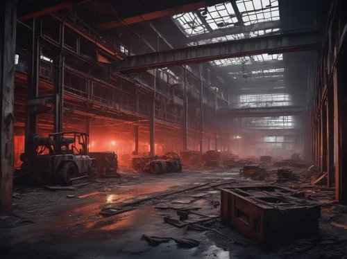empty factory,abandoned factory,fabrik,industrial hall,industrial ruin,factories,factory hall,warehouse,warehouses,industrial landscape,old factory,mining facility,steel mill,cryengine,industrial plant,industrial,manufactory,heavy water factory,foundry,waggonfabrik,Conceptual Art,Fantasy,Fantasy 01