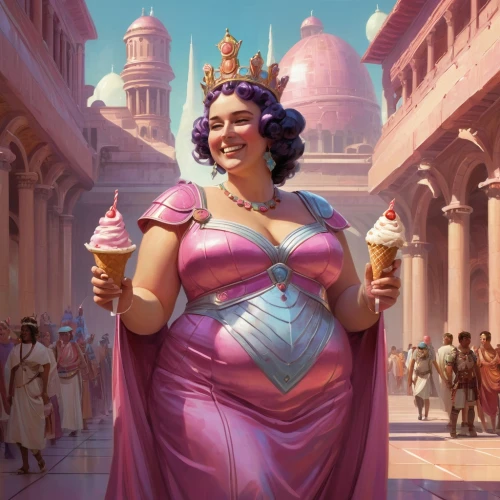 woman with ice-cream,esmeralda,ice cream cone,neopolitan,pink ice cream,principessa,jaya,arundhati,emperatriz,dossi,messalina,radha,sundae,cinderella,genie,stav,sithara,colombina,contessa,cocola,Conceptual Art,Fantasy,Fantasy 18