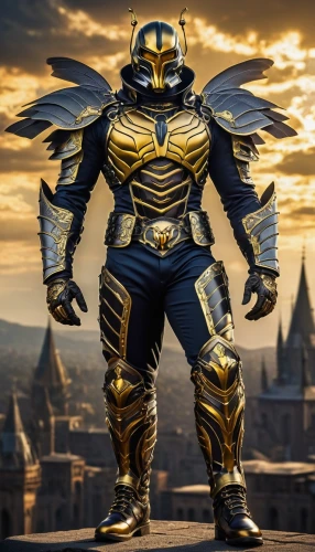 dark blue and gold,butomus,kryptarum-the bumble bee,knight armor,transformer,armored,scarab,iron blooded orphans,bumblebee,paladin,scales of justice,golden mask,cynosbatos,thanos,armor,gold paint stroke,tutankhamun,steel man,gold mask,transformers,Illustration,Black and White,Black and White 22