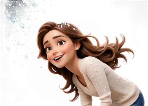 the snow queen,snowflake background,princess anna,ice princess,snow flake,cute cartoon image,white rose snow queen,princess sofia,frozen,elsa,white winter dress,cute cartoon character,ice queen,christmas snowy background,girl on a white background,winter background,animated cartoon,figure skater,blue snowflake,disney character,Illustration,Abstract Fantasy,Abstract Fantasy 23