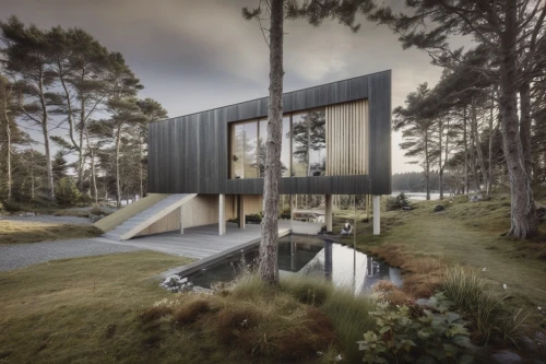 dunes house,inverted cottage,cubic house,forest house,timber house,house in the forest,snohetta,cube house,mirror house,modern architecture,wooden house,cantilevered,house by the water,modern house,cantilevers,floating huts,bohlin,arkitekter,house with lake,danish house,Photography,General,Realistic