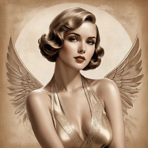 art deco woman,vintage angel,retro pin up girl,flapper,valentine pin up,christmas pin up girl,pin up girl,pin ups,retro pin up girls,valentine day's pin up,pin-up girl,art deco,radebaugh,vintage girl,vintage woman,art deco frame,flappers,tretchikoff,hawkgirl,pin up christmas girl,Illustration,Vector,Vector 18