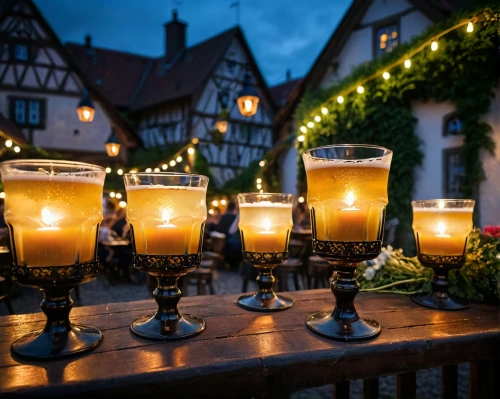 candlelights,rothenburg,alsace,tea lights,tealights,luminarias,lichterfelde,highstein,rothenburg of the deaf,colmar,bavarian dinner,quedlinburg,candlelit,hildesheim germany,fairy lights,auberge,biergarten,eguisheim,votives,witthaus,Photography,General,Fantasy