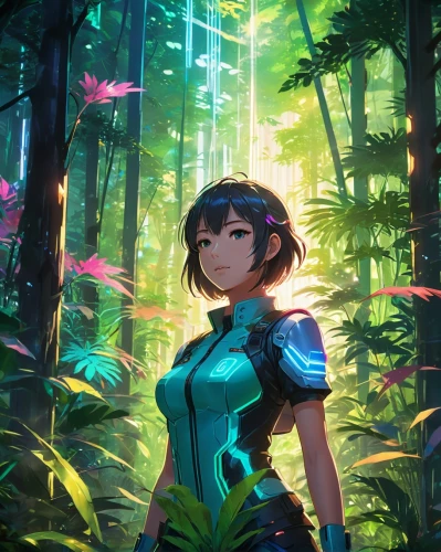 rainforest,forest background,in the forest,forest,forest clover,fireflies,kuribayashi,makoto,rainforests,tropical forest,yanmei,forest work,forest of dreams,rain forest,bamboo forest,background ivy,jungle,forest walk,korra,the forest,Illustration,Japanese style,Japanese Style 03