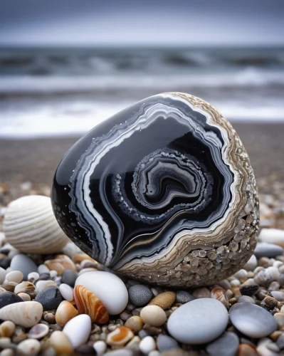 sea shell,mussel,beach shell,bivalve,seashell,whelk,spiny sea shell,clam shell,stone balancing,shell,mussels,blue sea shell pattern,mollusks,clamshell,balanced pebbles,black beach,art forms in nature,sea snail,mollusc,mollusk,Illustration,Black and White,Black and White 20