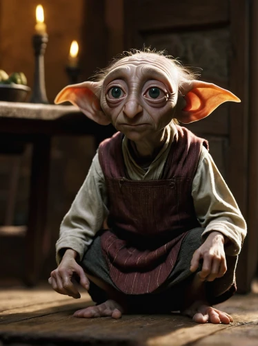 dobby,dobbie,yoda,rumpelstiltskin,gollum,rumplestiltskin,bartok,goblin,elf,valka,adirek,bilbo,kontopirakis,filoni,despereaux,skrang,jarba,tulio,radanasin,wude,Illustration,Black and White,Black and White 18