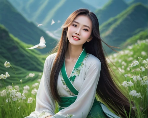 xiuqiong,qiong,hanqiong,jinling,chuseok,bingqian,jingqian,soju,huayi,sanxia,lily of the field,hanfu,jingyi,gorani,yiling,xiuqing,qianwen,qianfei,zuoyun,ao dai,Conceptual Art,Fantasy,Fantasy 03