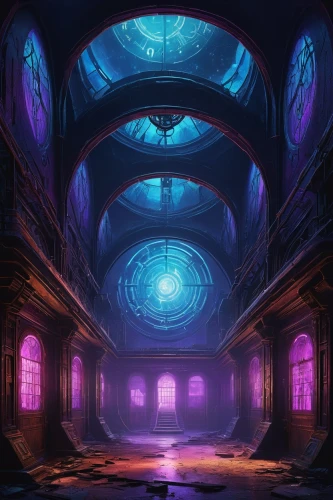 hall of the fallen,haunted cathedral,vault,chamber,dungeon,cathedral,sanctuary,monastery,ufo interior,blood church,lost place,backgrounds,industrial hall,empty hall,warehouse,ruin,oculus,abandoned place,sunken church,dandelion hall,Art,Artistic Painting,Artistic Painting 37