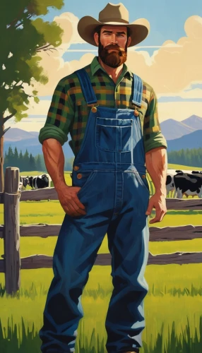 farmer,lumberjack pattern,farmer in the woods,brawny,farmworker,farmers,john deere,montana,blue-collar worker,american frontier,lumberjack,hill billy,country,blue-collar,carpenter jeans,aa,farming,ranch,cowboy beans,wyoming,Illustration,American Style,American Style 09