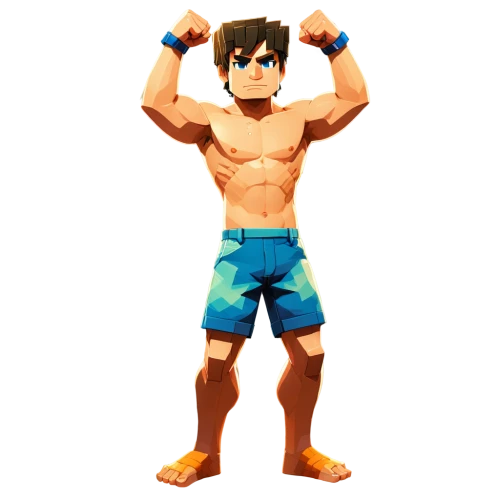 ippo,3d render,muscle man,3d rendered,tobio,garrison,kazuya,ryu,kamehameha,3d model,kageyama,3d figure,goku,sero,anime 3d,voxels,glowacki,luffy,son goku,voxel,Unique,Pixel,Pixel 03