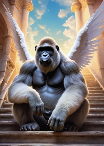 haramirez,monkey god,gorilla,konga,virunga,ebz,ape,war monkey,simian,shabani,mally,grodd,dk,the sphinx,primate,silverback,darshan,sphinx,rilla,grek,Conceptual Art,Fantasy,Fantasy 12