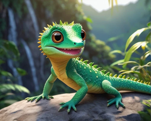 basiliscus,emerald lizard,madagascan,malagasy taggecko,guanlong,agamid,green iguana,little crocodile,madagascans,pascal,synapsid,basilisks,green crested lizard,pasquel,green lizard,day gecko,disneynature,eastern water dragon,zeledon,iguanidae,Conceptual Art,Daily,Daily 35