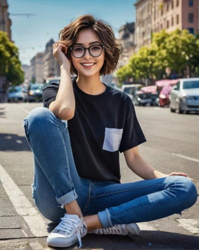 girl in t-shirt,girl sitting,with glasses,relaxed young girl,long-sleeved t-shirt,on the phone,isolated t-shirt,tshirt,advertising clothes,girl in a long,reading glasses,asian girl,portrait background,glasses,women clothes,beautiful young woman,women fashion,girl and car,girl in a historic way,young model istanbul,Photography,Fashion Photography,Fashion Photography 04