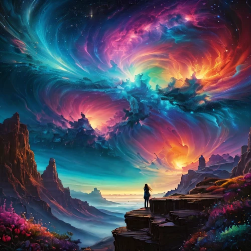 fantasy picture,space art,the universe,astral traveler,fantasy art,universe,psychedelic art,cosmos,dimensional,fantasy landscape,vast,scene cosmic,galaxy collision,galaxy,immenhausen,imagination,creative background,colorful background,fractals art,dream world