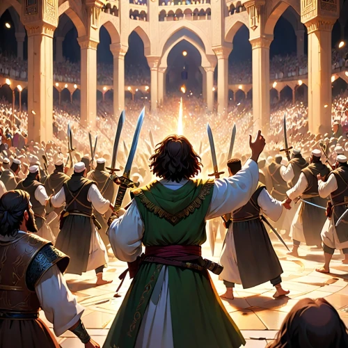 arbaeen,seregil,karbala,knights,knight festival,silmarillion,arslan,archers,favaro,karakas,townsmen,doriath,diarmuid,conclave,swordfight,mahdists,crusaders,moharram,dervishes,dervish,Anime,Anime,Cartoon