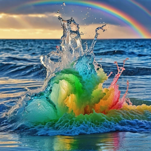 colorful water,rainbow waves,rainbow at sea,sea water splash,water splash,splash photography,rainbow background,rainbow unicorn,splash water,water splashes,rainbow colors,splashing,splash of color,splash,rainbow,rainbow pencil background,colors rainbow,colorful background,rainbow rabbit,liquid bubble,Photography,General,Realistic
