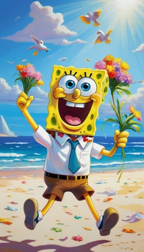 spongebob,spongelike,hillenburg,sponge bob,spongers,sponsons,sponged,squarepants,sponson,beach background,spongy,house of sponge bob,summer background,sponge,demosponge,seapaul,spong,under sea,flower background,spring background,Illustration,Abstract Fantasy,Abstract Fantasy 20