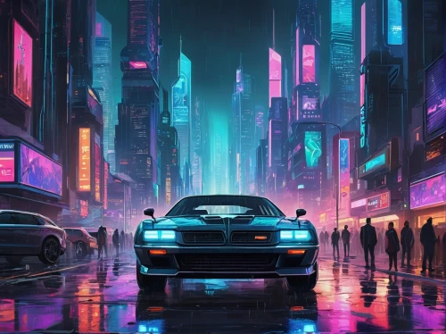 car wallpapers,3d car wallpaper,bladerunner,supra,cityscape,polara,camaros,cyberpunk,brum,porsche,carrera,urban,miata,beautiful wallpaper,futuristic,ipad wallpaper,corvette,dusk,synth,nsx,Conceptual Art,Oil color,Oil Color 24