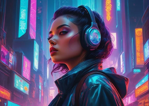 cyberpunk,welin,cyberpunks,world digital painting,music background,synth,zhu,neon lights,neon light,music player,headphones,headphone,neo,neon,futuristic,futurepop,muzik,electropop,listening to music,synthetic,Conceptual Art,Daily,Daily 15