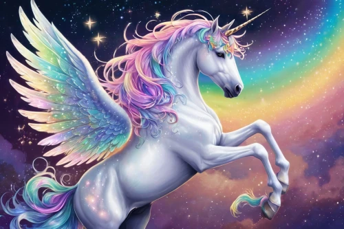 unicorn background,unicorn art,pegasys,unicorn,pegasi,constellation unicorn,celestia,unicorn and rainbow,licorne,pegasus,skillicorn,pegaso,unicorns,spring unicorn,saturnyne,nikorn,dream horse,unicornis,obrony,colorful horse,Illustration,Retro,Retro 13