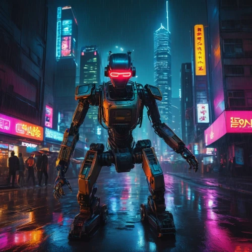cyberpunk,mech,hk,mecha,shanghai,robotic,hong kong,shinjuku,minibot,bot,robot,transformer,ironman,tokyo,chat bot,robotics,metropolis,terminator,robots,futuristic,Conceptual Art,Graffiti Art,Graffiti Art 04
