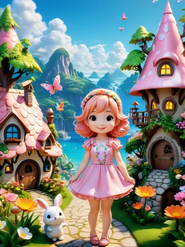 fairy village,fairy world,fairyland,fairy forest,fairy chimney,children's background,fairy tale character,little girl fairy,sylvania,rosa ' the fairy,rosa 'the fairy,fairy galaxy,springtime background,spring background,garden fairy,aurora village,candy island girl,wonderland,dreamsville,imaginationland,Unique,3D,3D Character