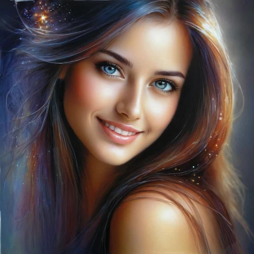 romantic portrait,photo painting,beautiful young woman,indian girl,girl portrait,world digital painting,art painting,portrait background,radha,oil painting on canvas,young woman,romantic look,fantasy portrait,fantasy art,mystical portrait of a girl,oil painting,beautiful woman,beautiful girl,indian woman,beauty face skin,Female,Youth & Middle-aged,Confidence