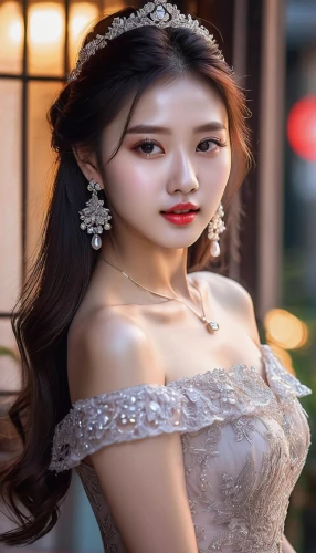 hanbok,bridal dress,bridal jewelry,bridal clothing,bridal,bridal accessory,silver wedding,miss vietnam,vietnamese woman,romantic look,wedding photo,phuquy,wedding dress,bride,asian woman,debutante,vietnamese,ao dai,wedding dresses,girl in white dress,Photography,General,Natural